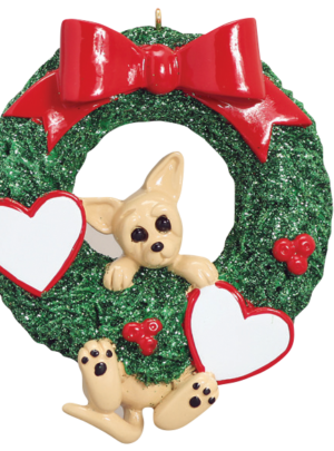 Pup in Wreath 1326